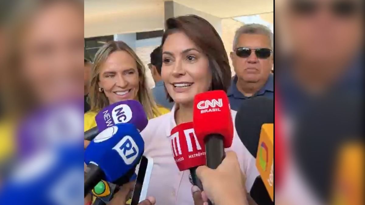 Michelle Bolsonaro diz que Jair está feliz e confiante e aposta em vitória no segundo turno