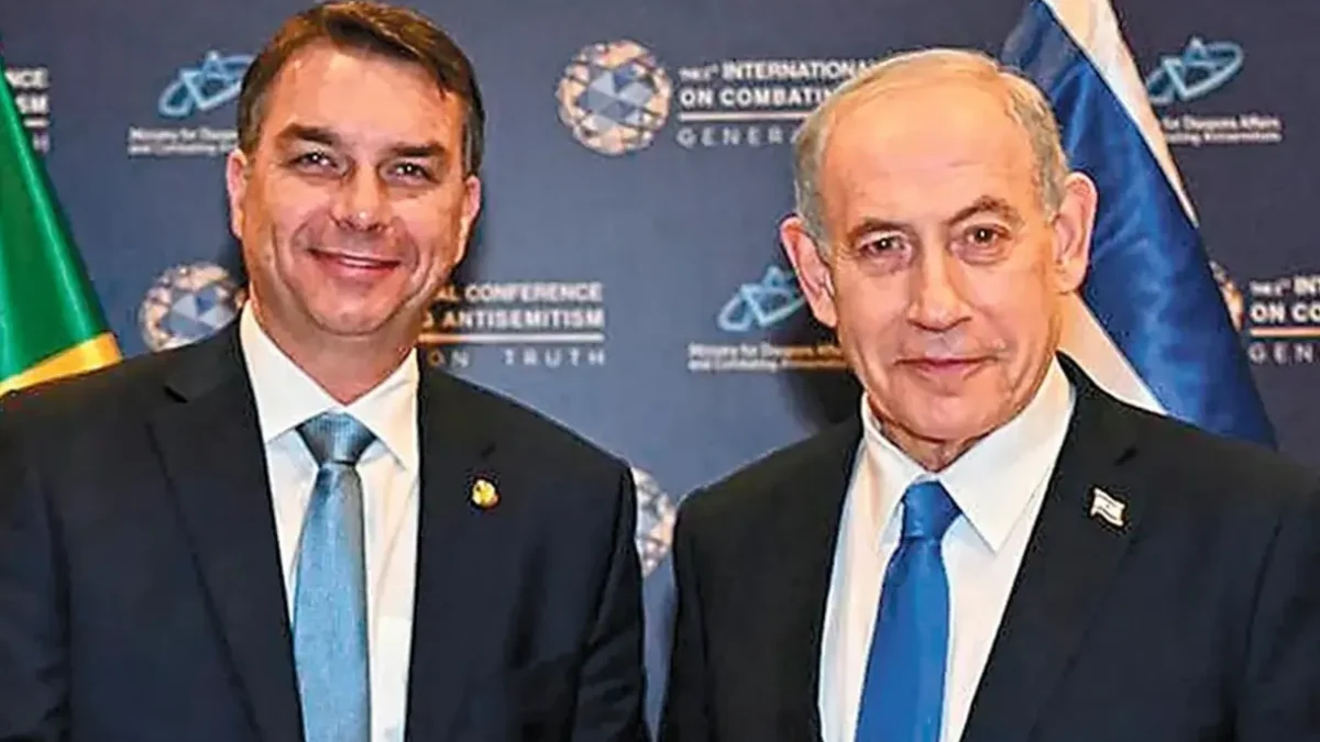 Netanyahu liga para Flávio Bolsonaro e o convida a visitar Israel: ‘Renovar profunda amizade’