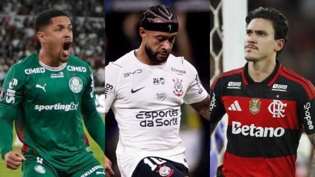 Palmeiras e Corinthians de olho: veja o que está em jogo na rodada de segunda-feira do Campeonato Brasileiro