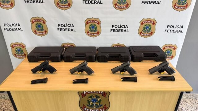 PF apreende quatro pistolas em operação contra fraude na compra de armas na Baixada Fluminense