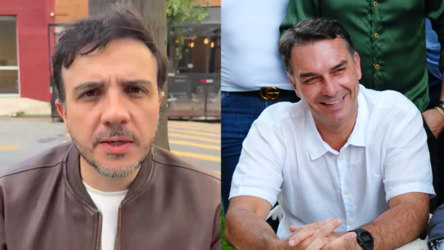Renan Santos critica saída de Flávio Bolsonaro para os EUA: “Encare o problema se for homem”