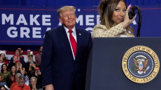 Trump elogia o bumbum ‘maravilhoso’ de Nicki Minaj em comício