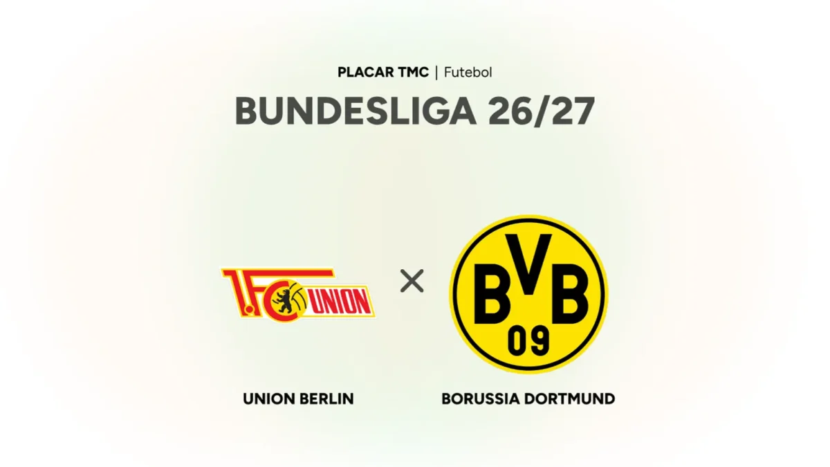 Union Berlin x Borussia Dortmund: onde assistir ao vivo e horário | Bundesliga 2026/27