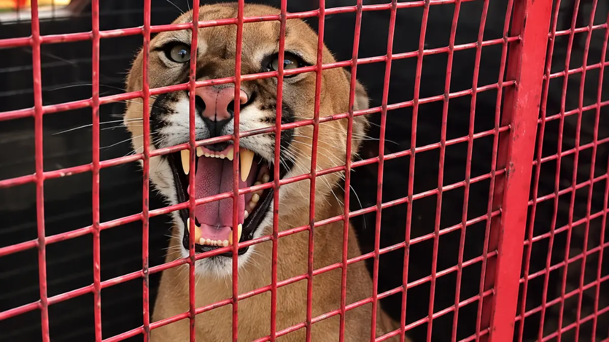 Vídeo: onça-parda é resgatada após atropelamento na GO-222 em Inhumas