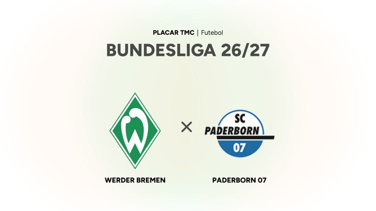 Werder Bremen x Paderborn 07: onde assistir ao vivo e horário | Bundesliga 2026/27