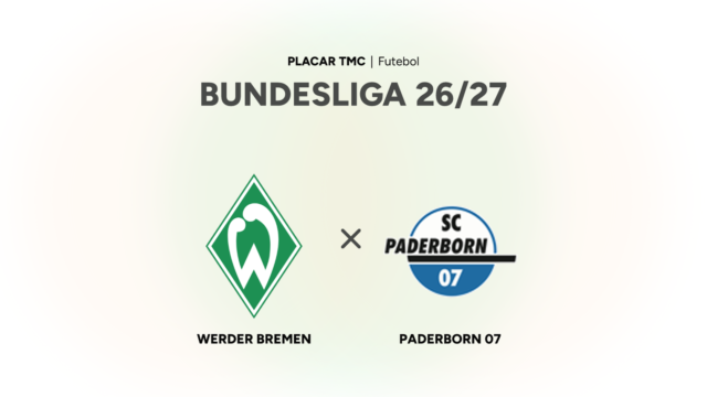 Werder Bremen x Paderborn 07: onde assistir ao vivo e horário | Bundesliga 2026/27