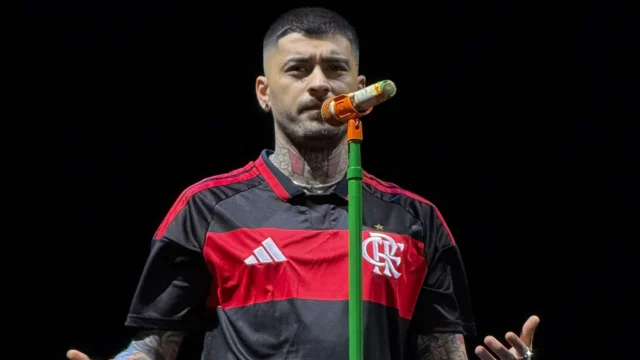 Zayn Malik comete gafe ao surgir com camisa do Flamengo no estádio do Palmeiras